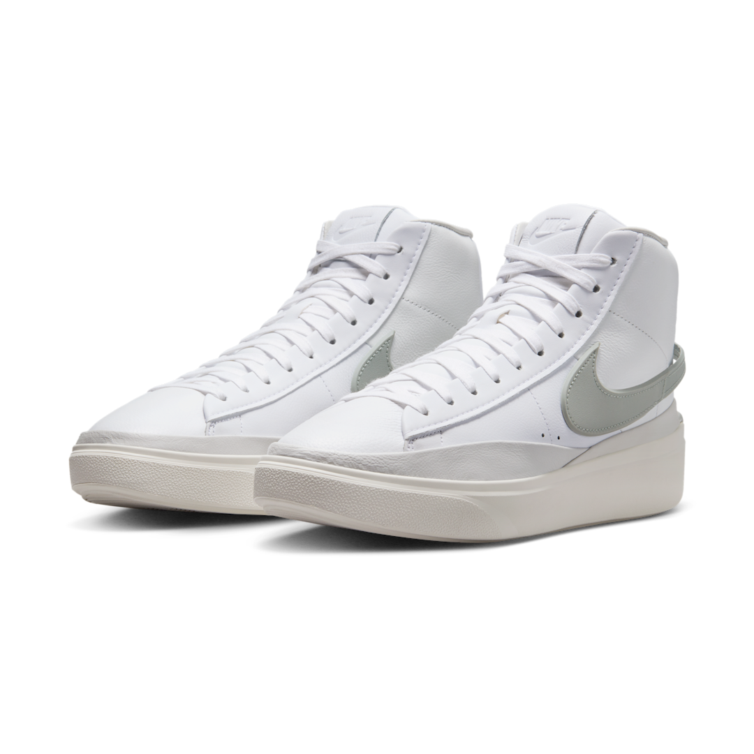 Overkicks - Nike Blazer Phantom Mid White Light Pumice (DX5800-101) - vista trasera