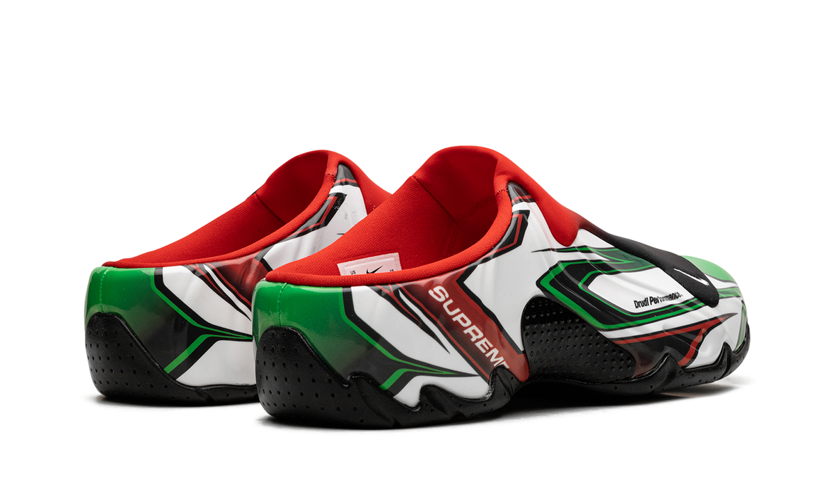 Overkicks - Nike Clogposite Supreme White Gym Red Green (FN0289-100) - par completo