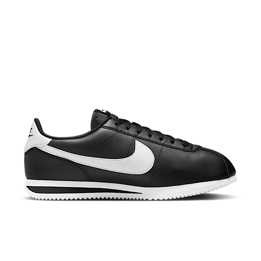 Overkicks - Nike Cortez Basic Black White (2023) (DM4044-001) - par completo
