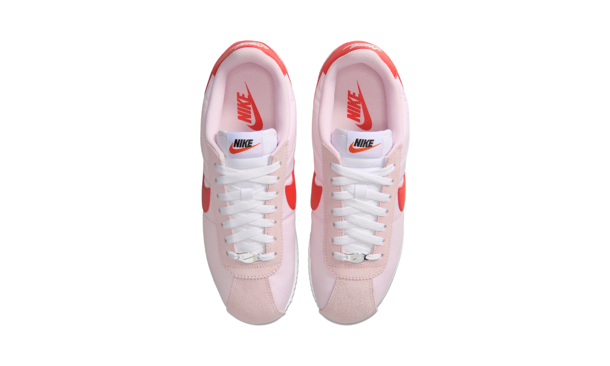 Overkicks - Nike Cortez Textile Pink Foam Light Crimson (Womens) (DZ2795-609) - vista superior