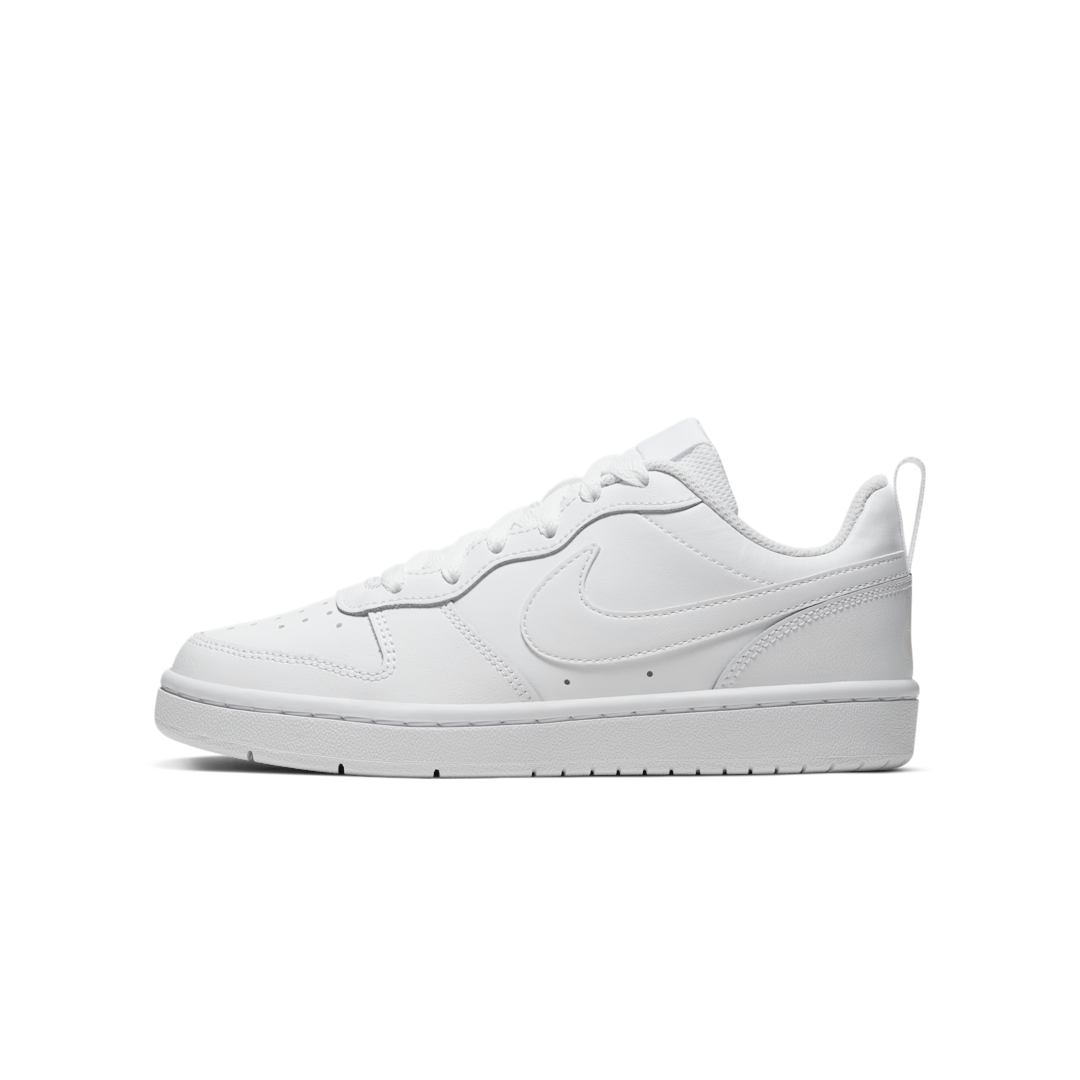 Overkicks - Nike Court Borough 2 White (GS) (BQ5448-100) - vista lateral