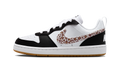 Nike Court Borough Low Black White Leopard Swoosh (GS)