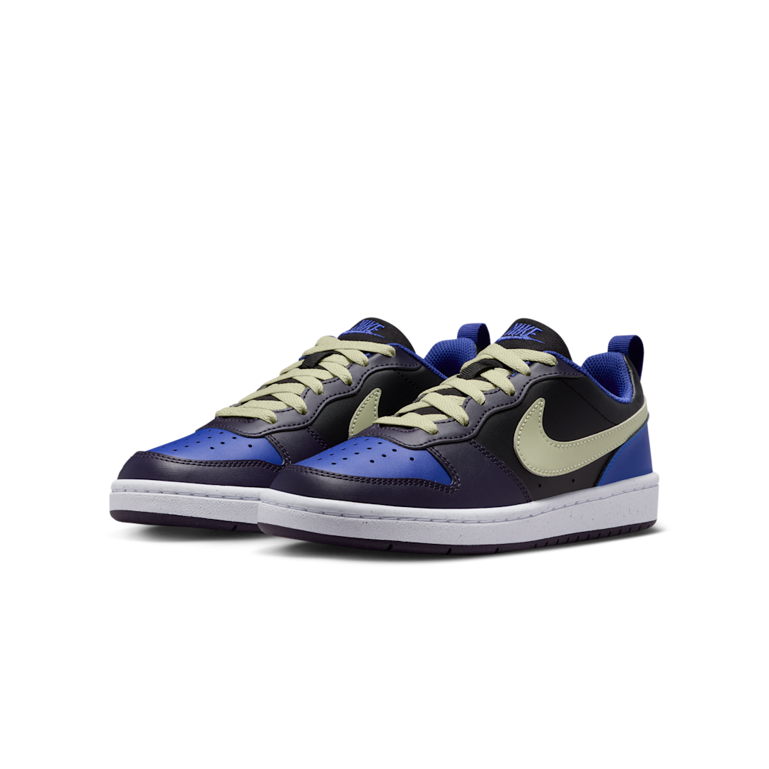 Overkicks - Nike Court Borough Low Recraft Black Cave Purple Olive Aura (GS) (DV5456-011) - imagen 2