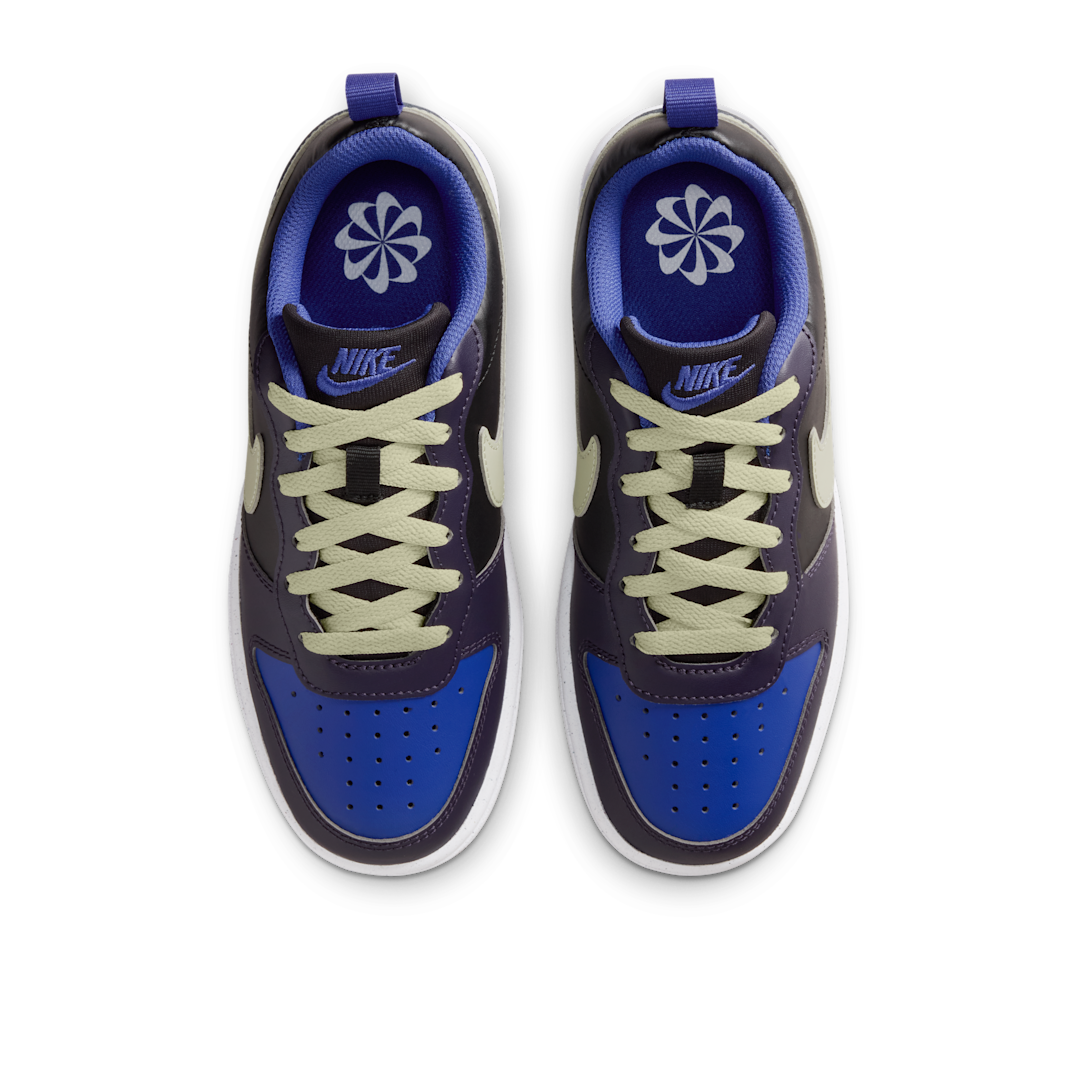 Overkicks - Nike Court Borough Low Recraft Black Cave Purple Olive Aura (GS) (DV5456-011) - imagen 3