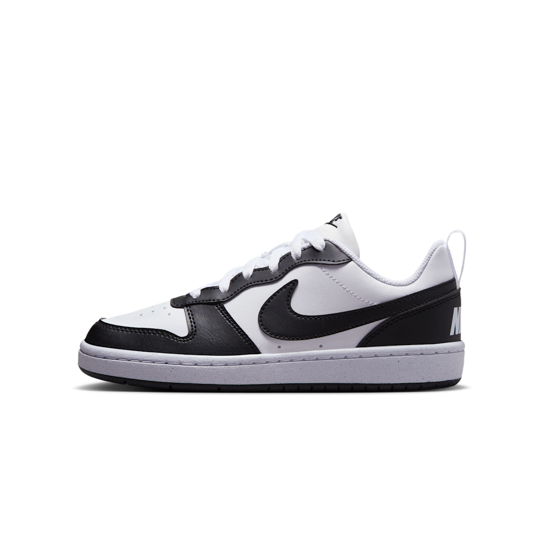 Overkicks - Nike Court Borough Low Recraft Black White (GS) (DV5456-131) - vista lateral