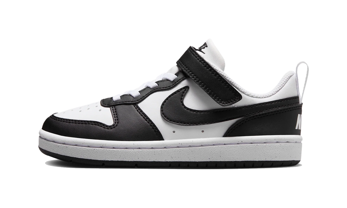 Overkicks - Nike Court Borough Low Recraft Black White (PS) (DV5457-131) - vista lateral