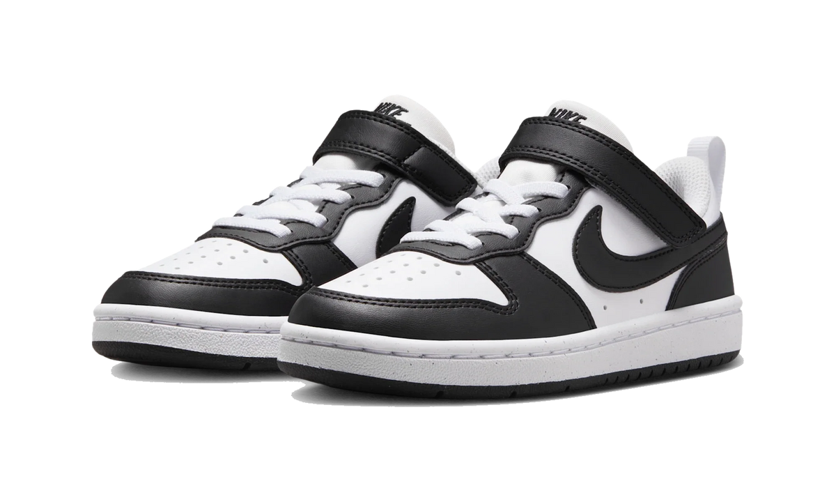 Overkicks - Nike Court Borough Low Recraft Black White (PS) (DV5457-131) - imagen 2