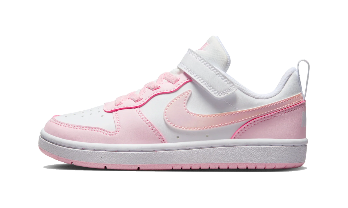 Overkicks - Nike Court Borough Low Recraft Pink Foam White (PS) (DV5457-105) - vista lateral