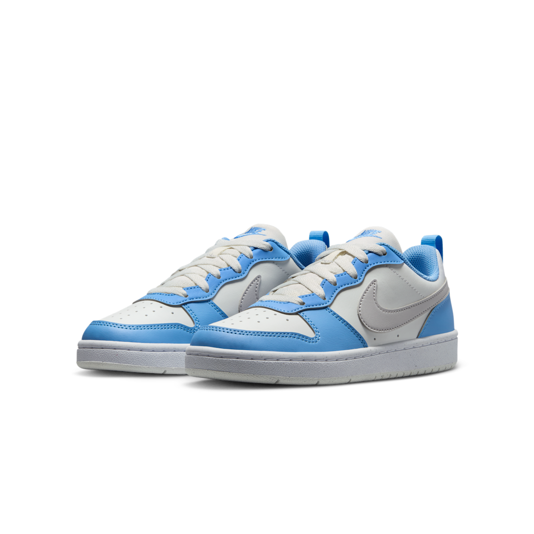 Overkicks - Nike Court Borough Low Recraft Summit White Cobalt Pulse White Vast Grey (GS) (DV5456-128) - imagen 2