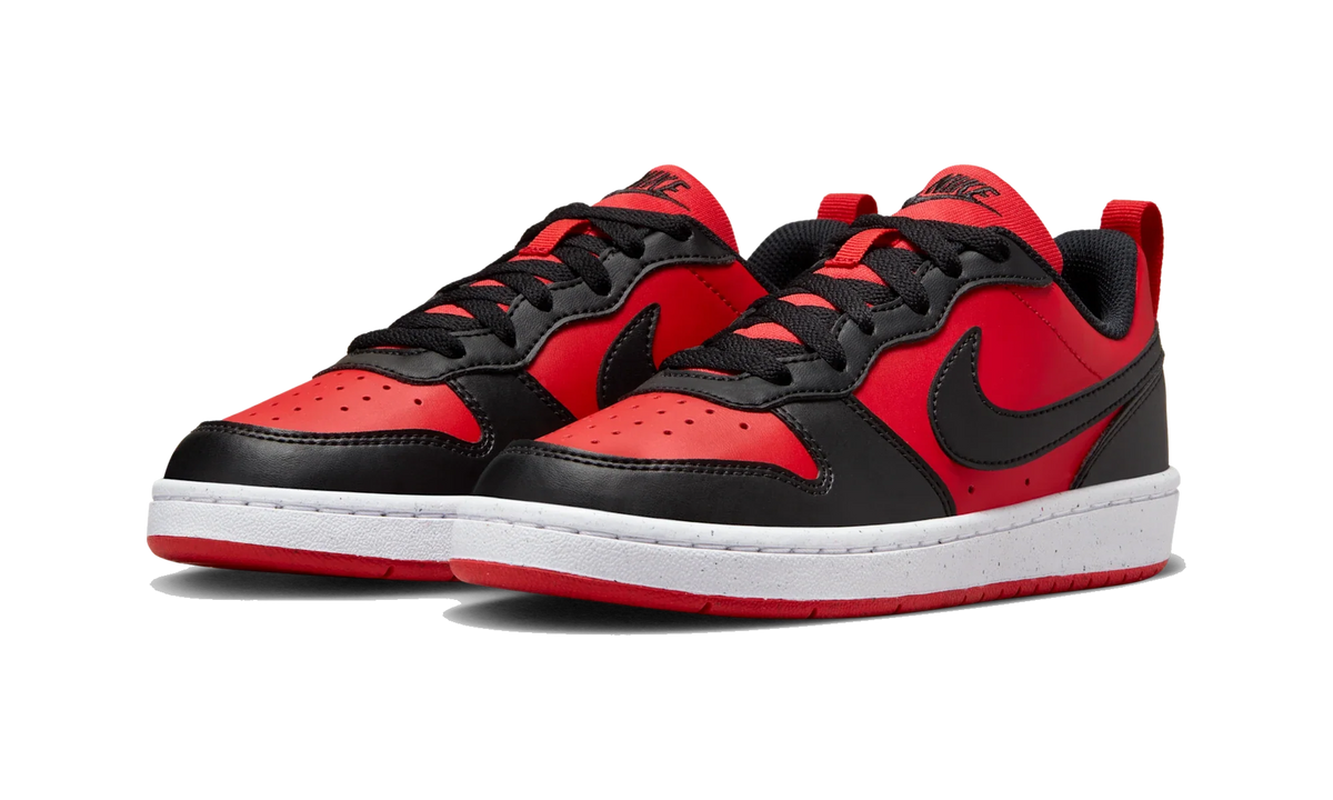 Overkicks - Nike Court Borough Low Recraft University Red Black (GS) (DV5456-600) - imagen 2