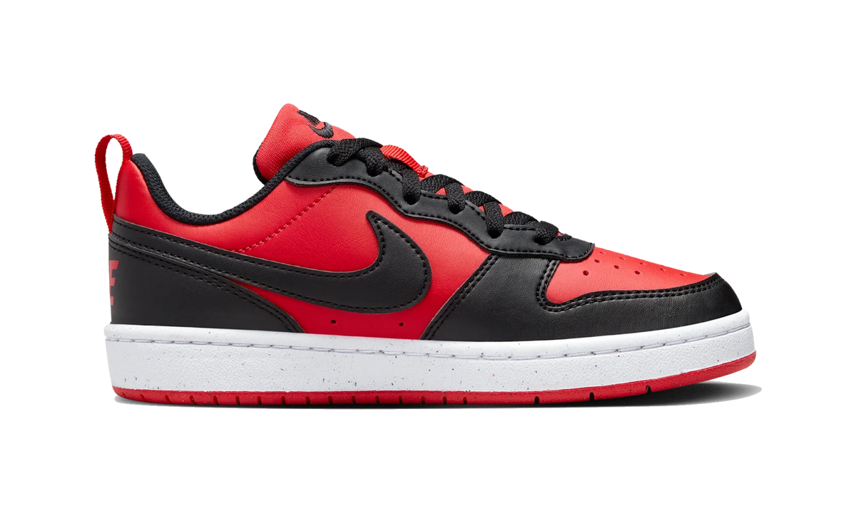Overkicks - Nike Court Borough Low Recraft University Red Black (GS) (DV5456-600) - imagen 4