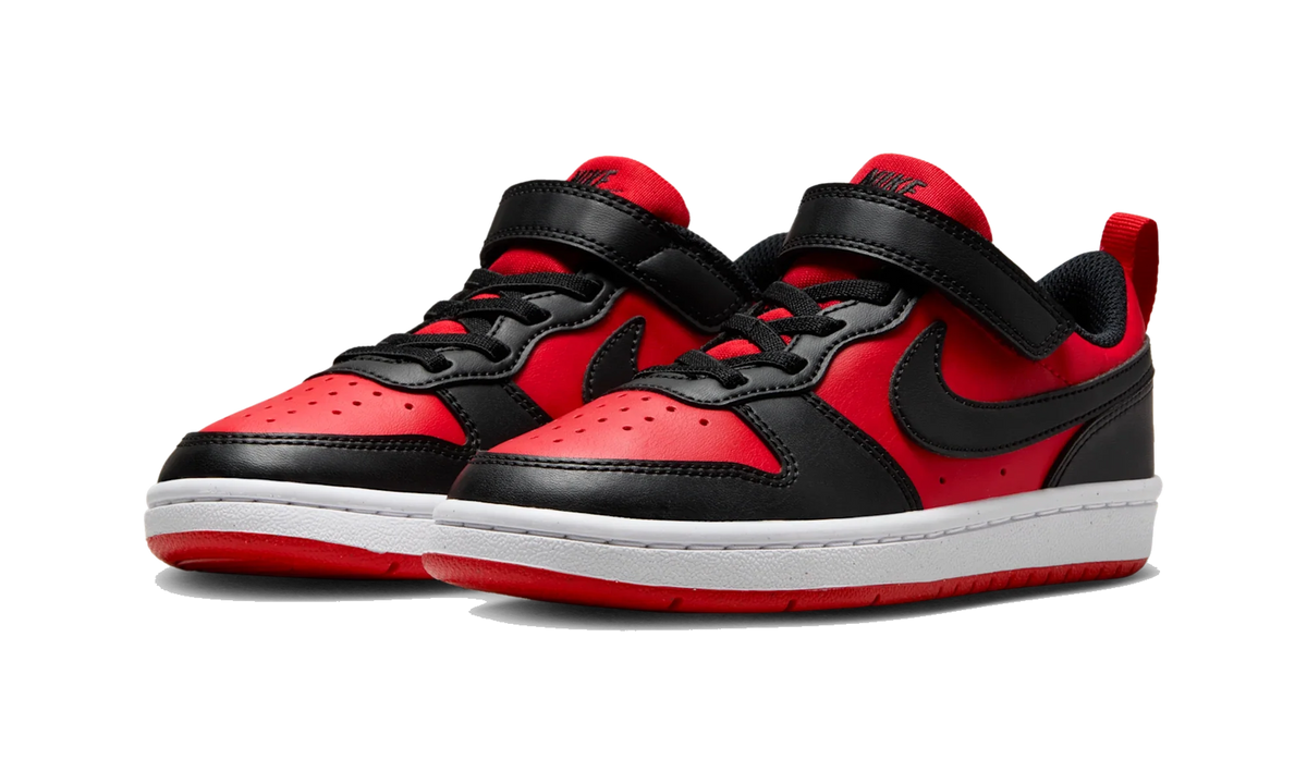 Overkicks - Nike Court Borough Low Recraft University Red Black (PS) (DV5457-600) - imagen 2
