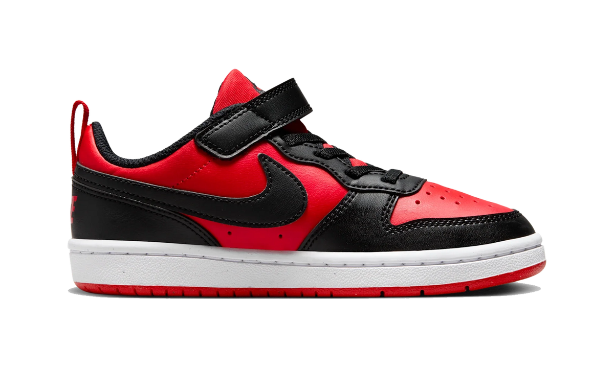 Overkicks - Nike Court Borough Low Recraft University Red Black (PS) (DV5457-600) - imagen 4