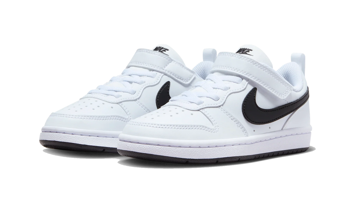 Overkicks - Nike Court Borough Low Recraft White Black (PS) (DV5457-104) - imagen 2