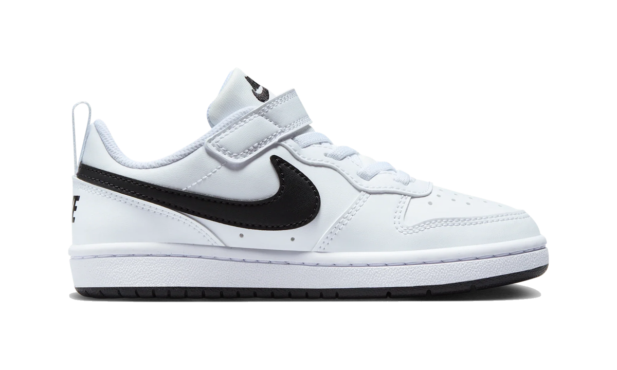 Overkicks - Nike Court Borough Low Recraft White Black (PS) (DV5457-104) - imagen 4