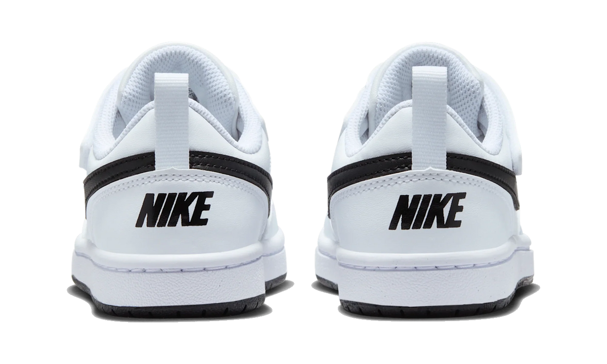 Overkicks - Nike Court Borough Low Recraft White Black (PS) (DV5457-104) - imagen 6