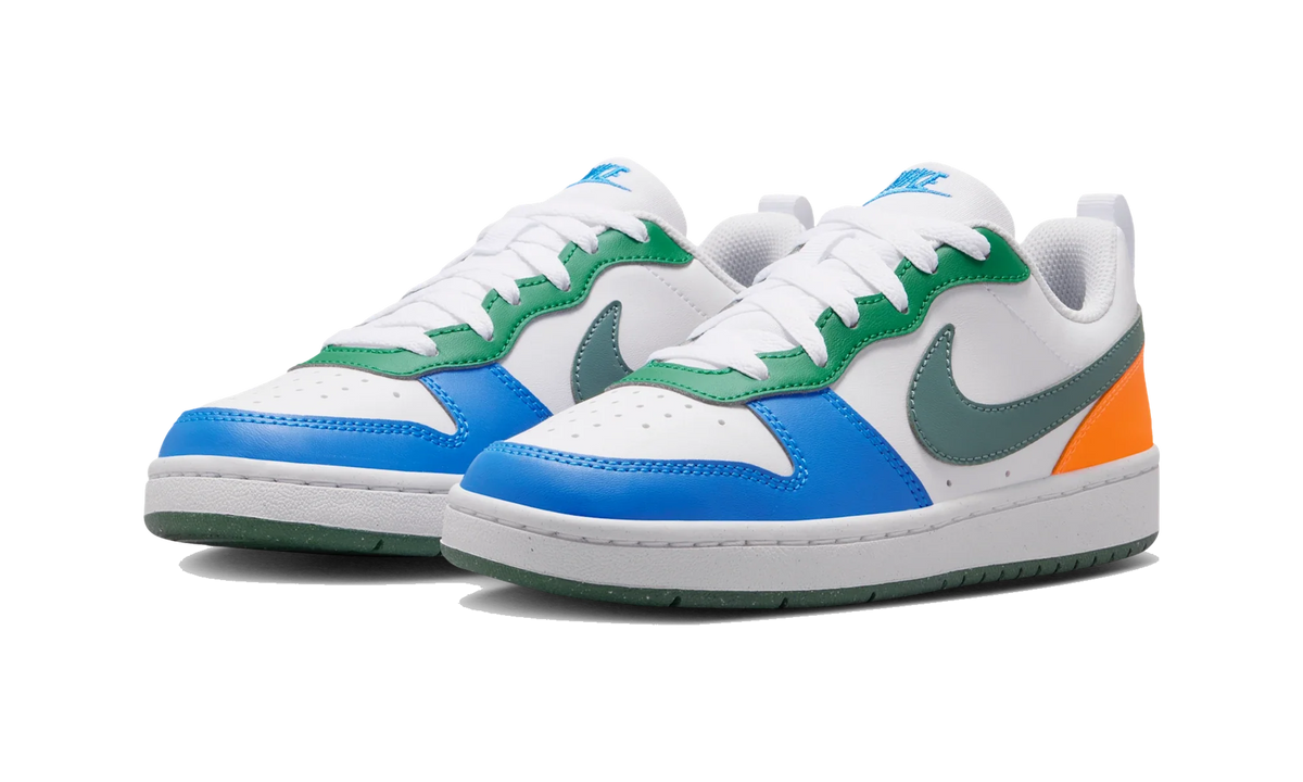 Overkicks - Nike Court Borough Low Recraft White Malachite Blue Crystal Mineral Slate (GS) (DV5456-140) - imagen 2