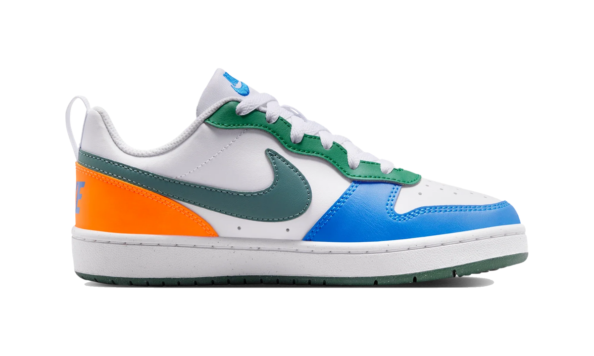 Overkicks - Nike Court Borough Low Recraft White Malachite Blue Crystal Mineral Slate (GS) (DV5456-140) - imagen 4