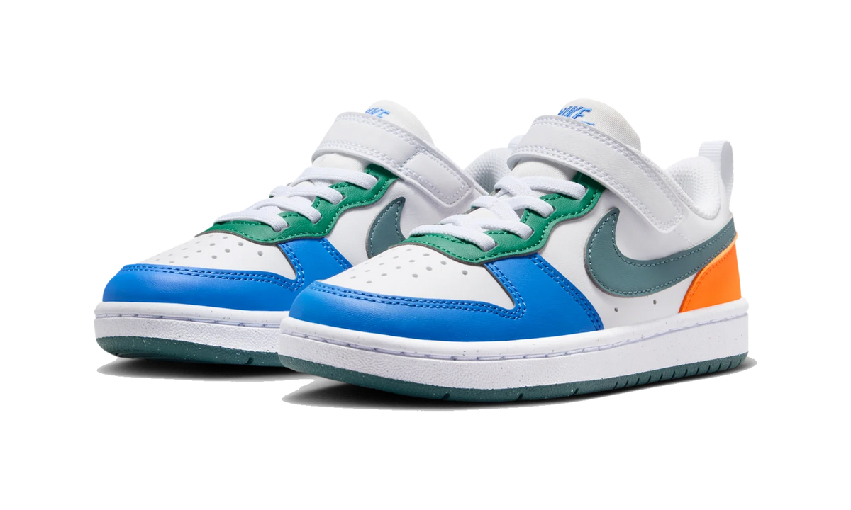Overkicks - Nike Court Borough Low Recraft White Malachite Blue Crystal Mineral Slate (PS) (DV5457-140) - imagen 2