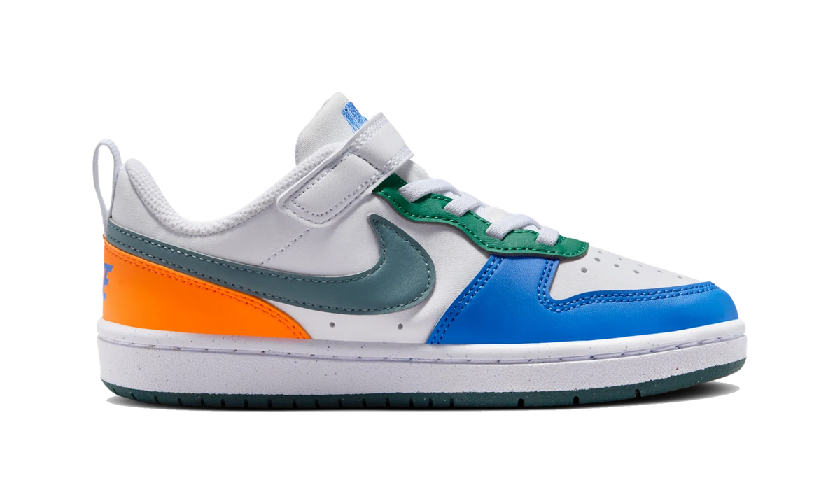 Overkicks - Nike Court Borough Low Recraft White Malachite Blue Crystal Mineral Slate (PS) (DV5457-140) - imagen 4