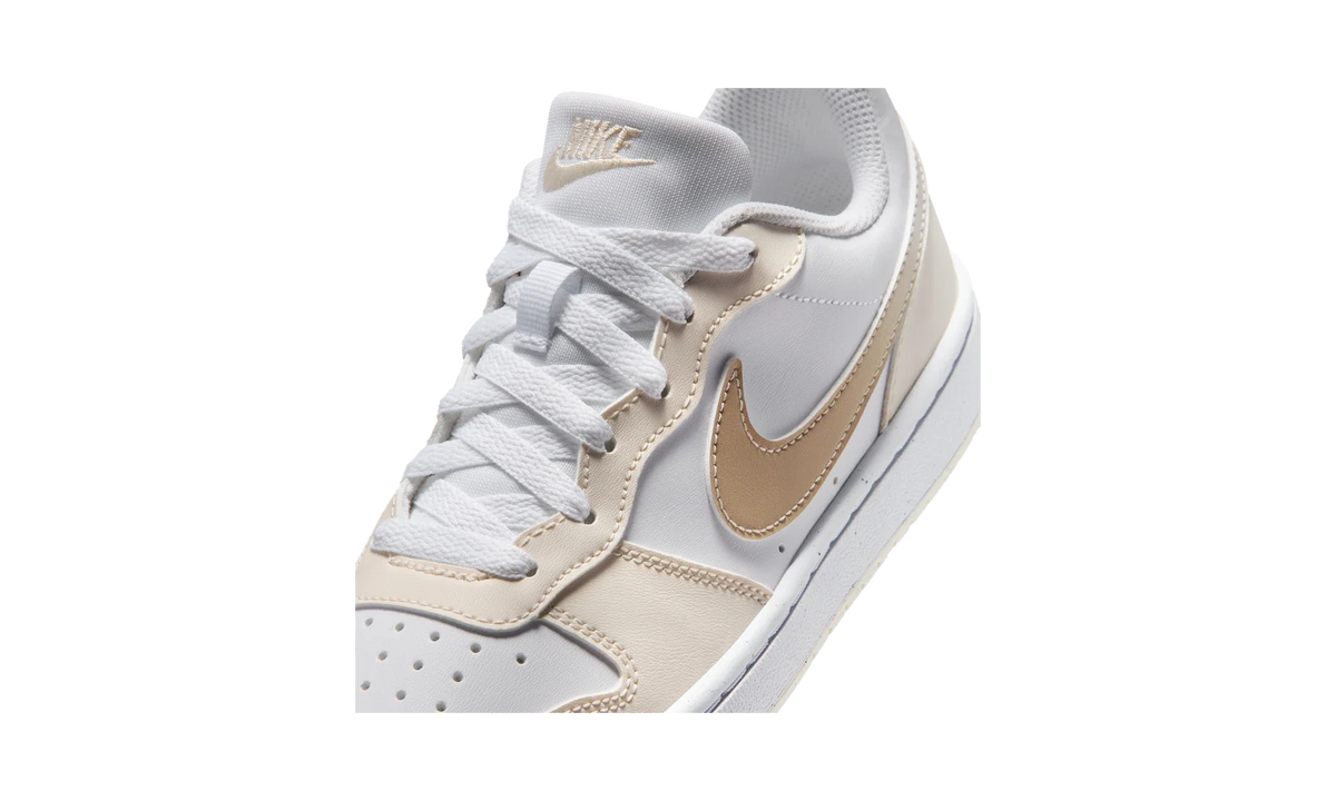 Overkicks - Nike Court Borough Low White Chalk Shimmer (GS) (IR5462-100) - imagen 7