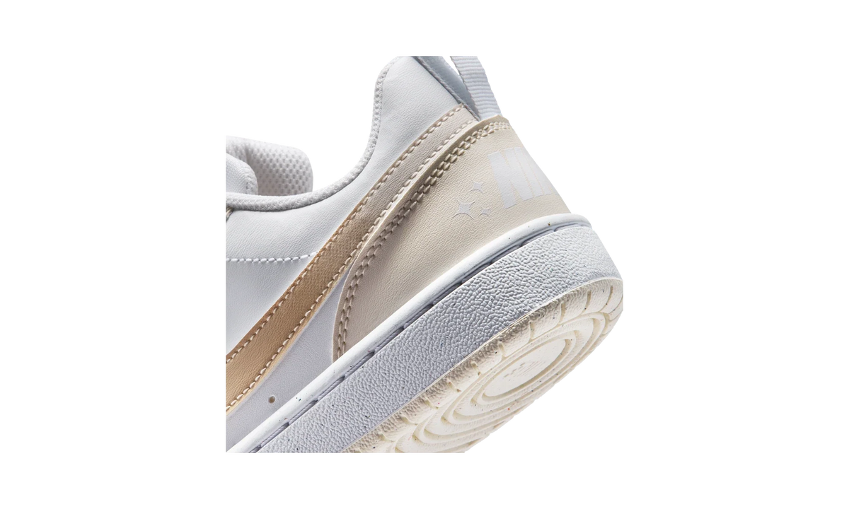Overkicks - Nike Court Borough Low White Chalk Shimmer (GS) (IR5462-100) - imagen 8