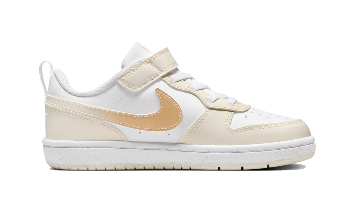 Overkicks - Nike Court Borough Low White Chalk Shimmer (PS) (IR5463-100) - imagen 4