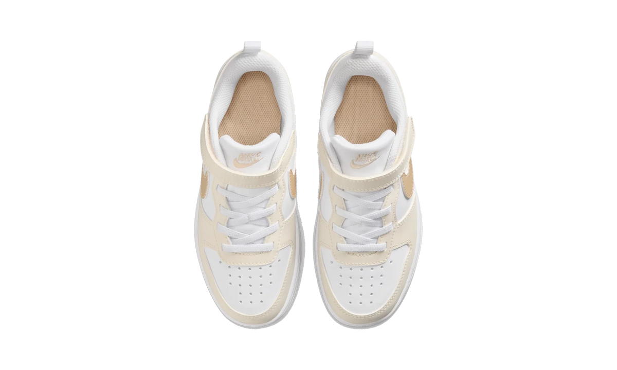Overkicks - Nike Court Borough Low White Chalk Shimmer (PS) (IR5463-100) - imagen 5