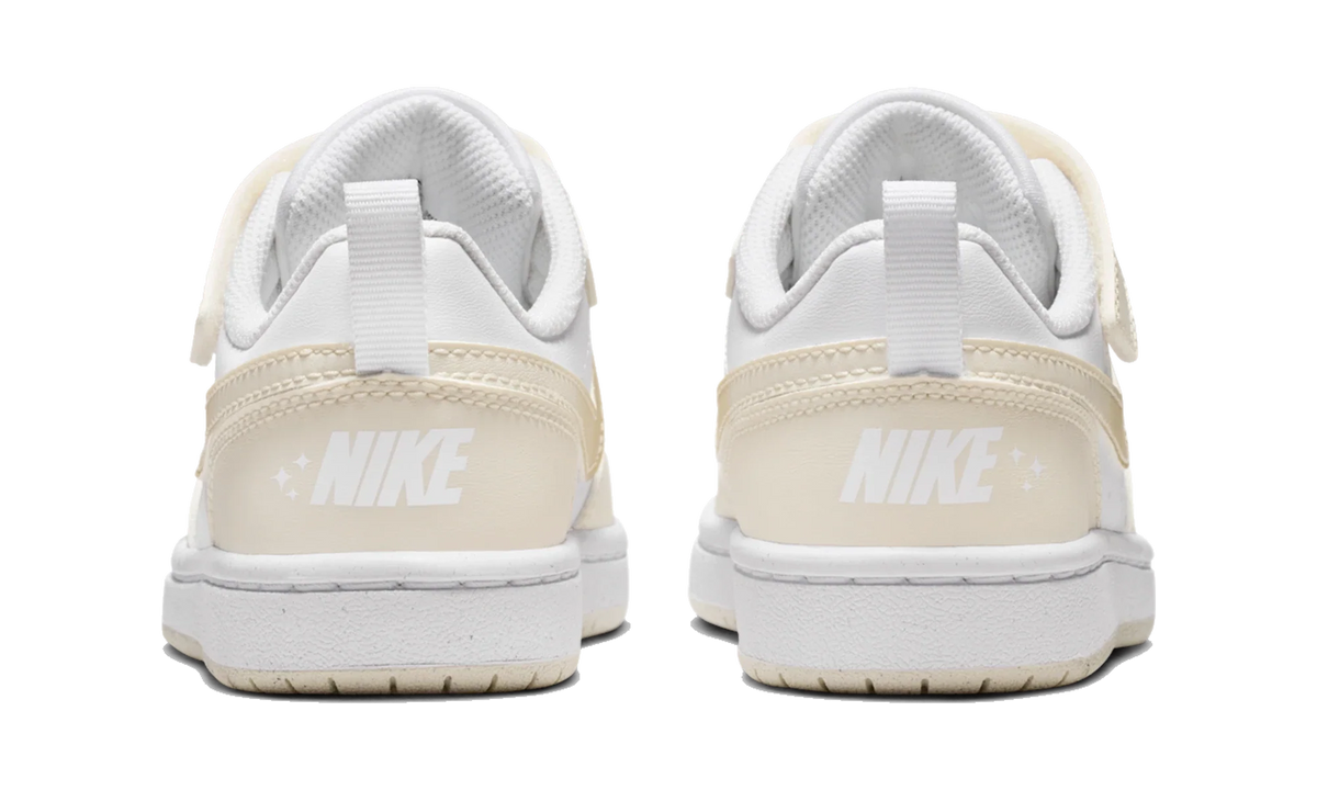 Overkicks - Nike Court Borough Low White Chalk Shimmer (PS) (IR5463-100) - imagen 6