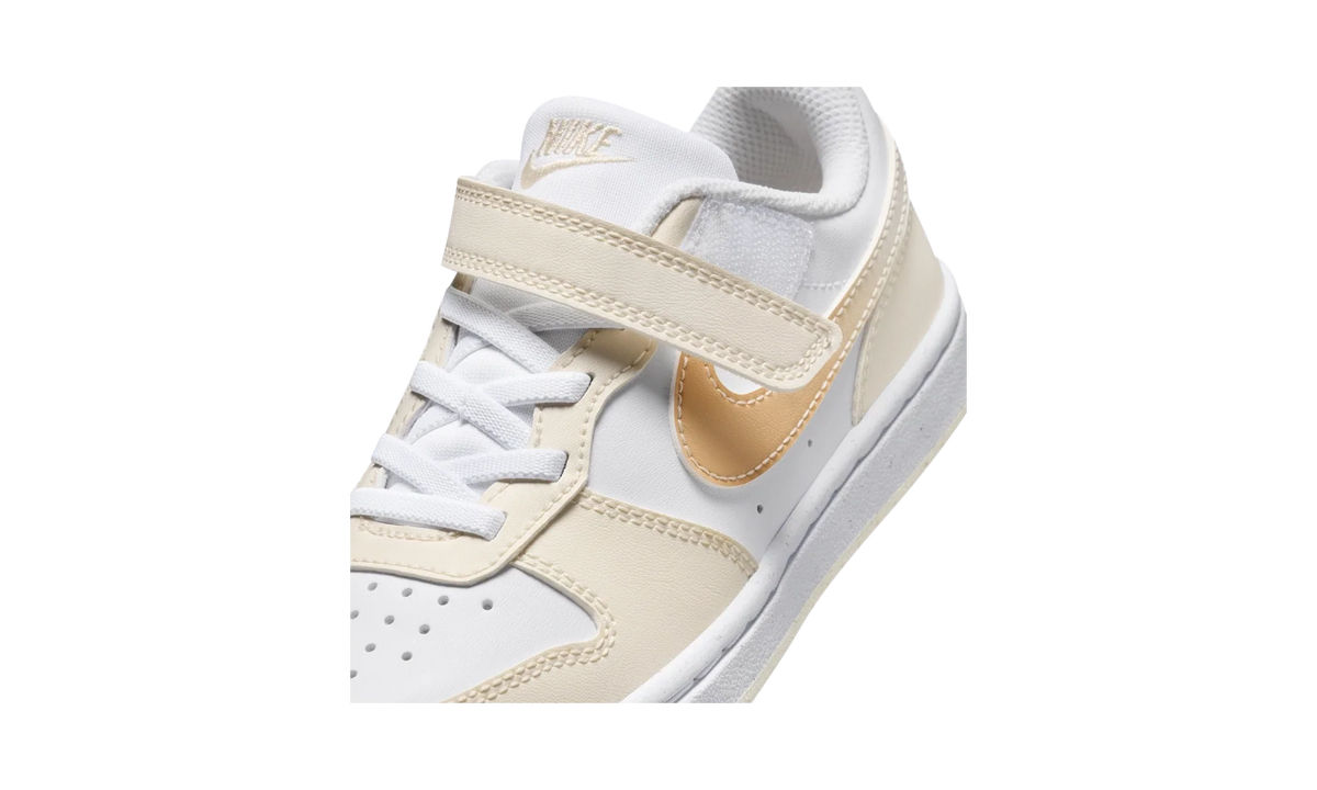 Overkicks - Nike Court Borough Low White Chalk Shimmer (PS) (IR5463-100) - imagen 7