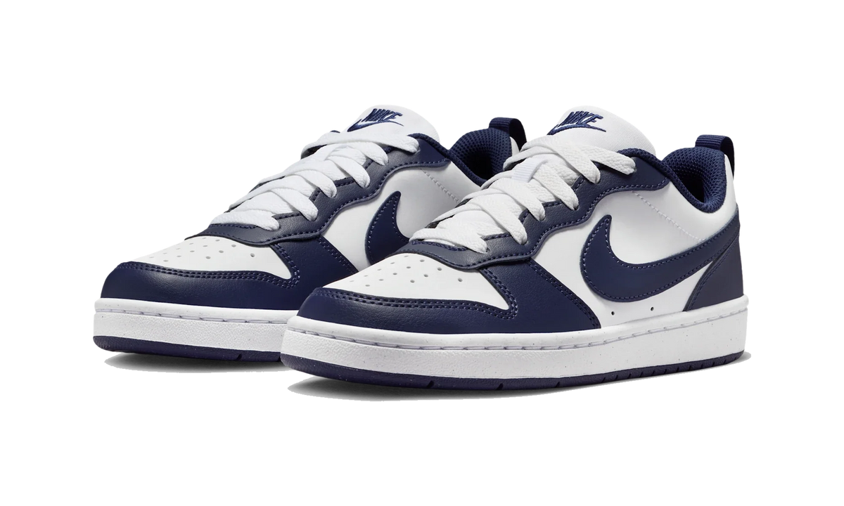 Overkicks - Nike Court Borough Low White Midnight Navy (GS) (IQ2722-100) - imagen 2