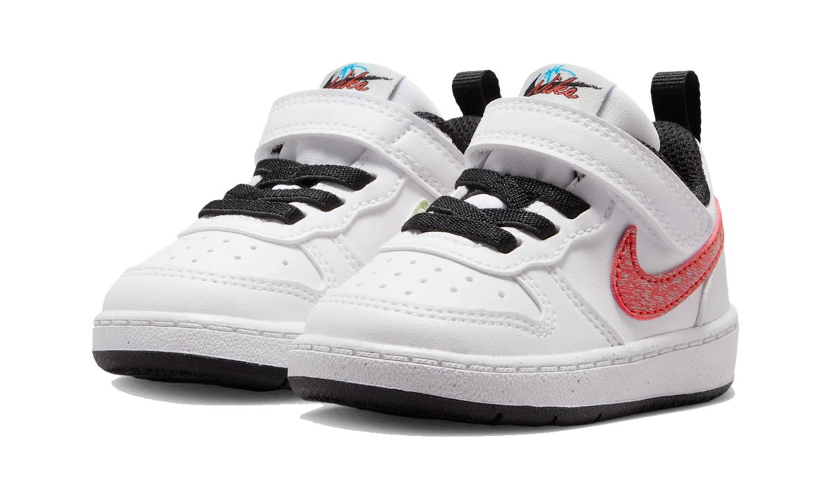 Overkicks - Nike Court Borough Low White Multi-Color (TD) (IR1528-100) - imagen 2