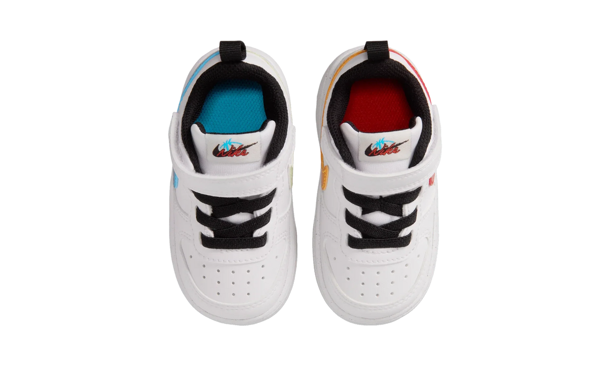Overkicks - Nike Court Borough Low White Multi-Color (TD) (IR1528-100) - imagen 5