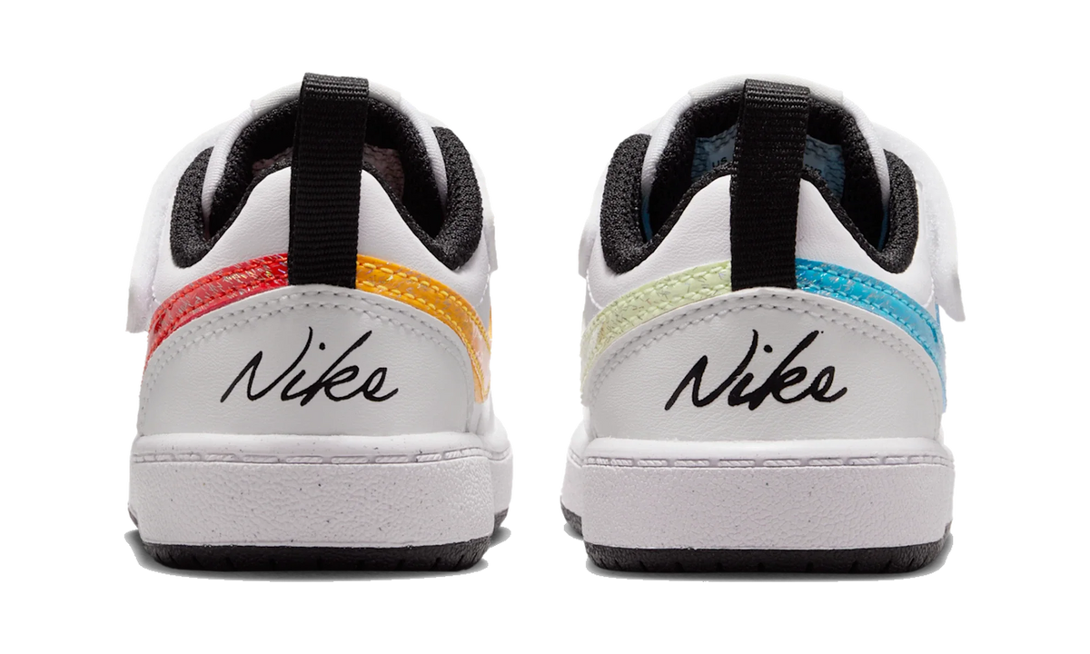 Overkicks - Nike Court Borough Low White Multi-Color (TD) (IR1528-100) - imagen 6