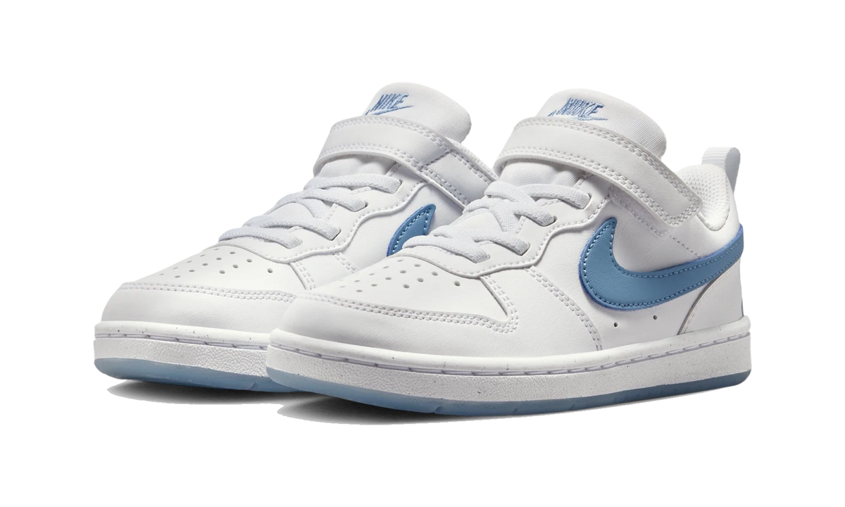 Overkicks - Nike Court Borough Low White Work Blue (PS) (IR3999-100) - imagen 2