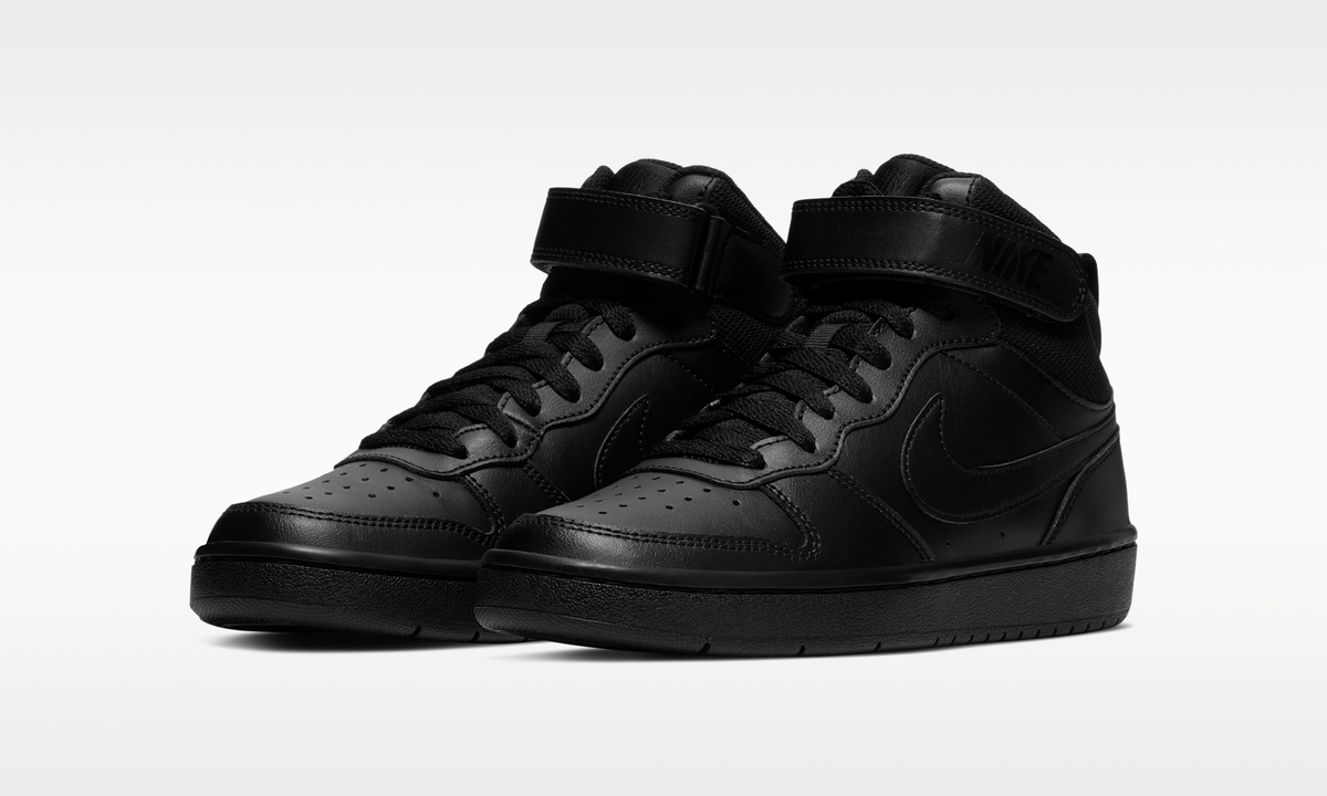 Overkicks - Nike Court Borough Mid 2 Black (GS) (CD7782-001) - imagen 2