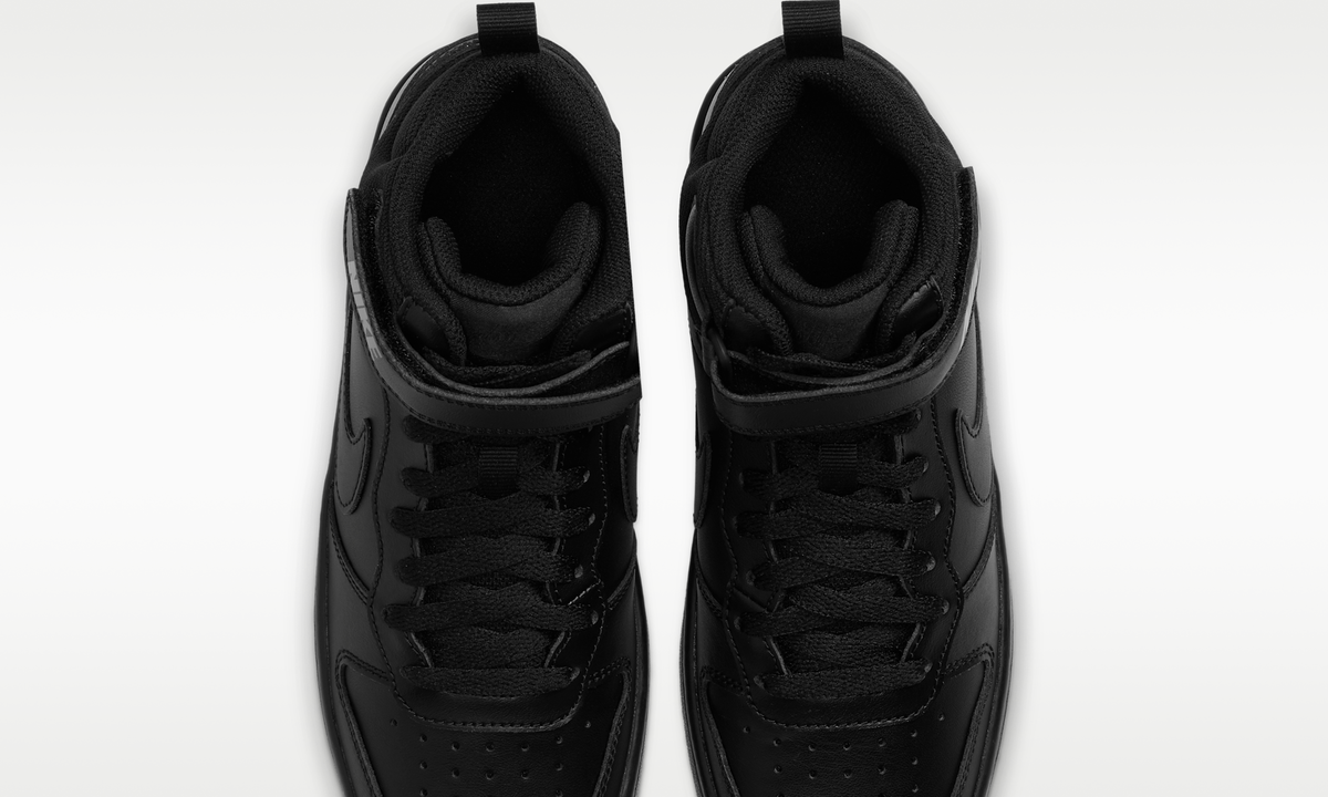 Overkicks - Nike Court Borough Mid 2 Black (GS) (CD7782-001) - imagen 5