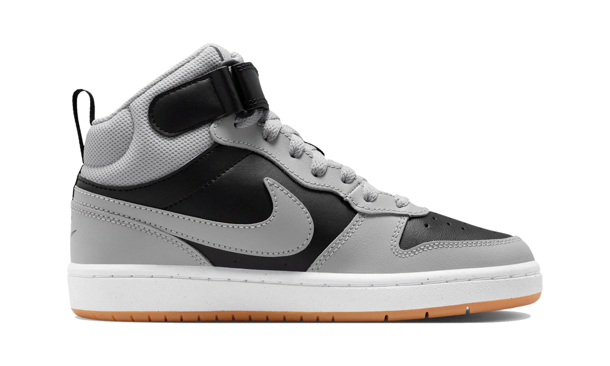 Overkicks - Nike Court Borough Mid 2 Black Light Smoke Grey Gum (GS) (CD7782-016) - imagen 4