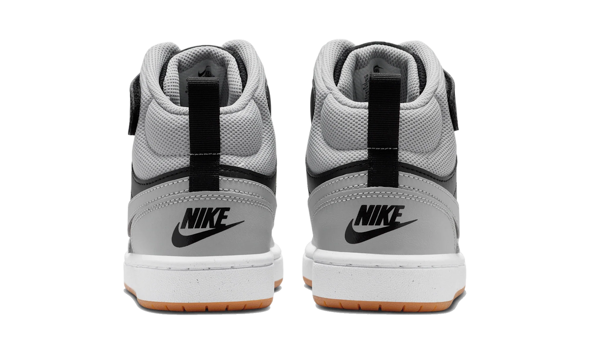 Overkicks - Nike Court Borough Mid 2 Black Light Smoke Grey Gum (GS) (CD7782-016) - imagen 6