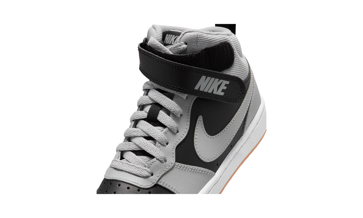 Overkicks - Nike Court Borough Mid 2 Black Light Smoke Grey Gum (GS) (CD7782-016) - imagen 7