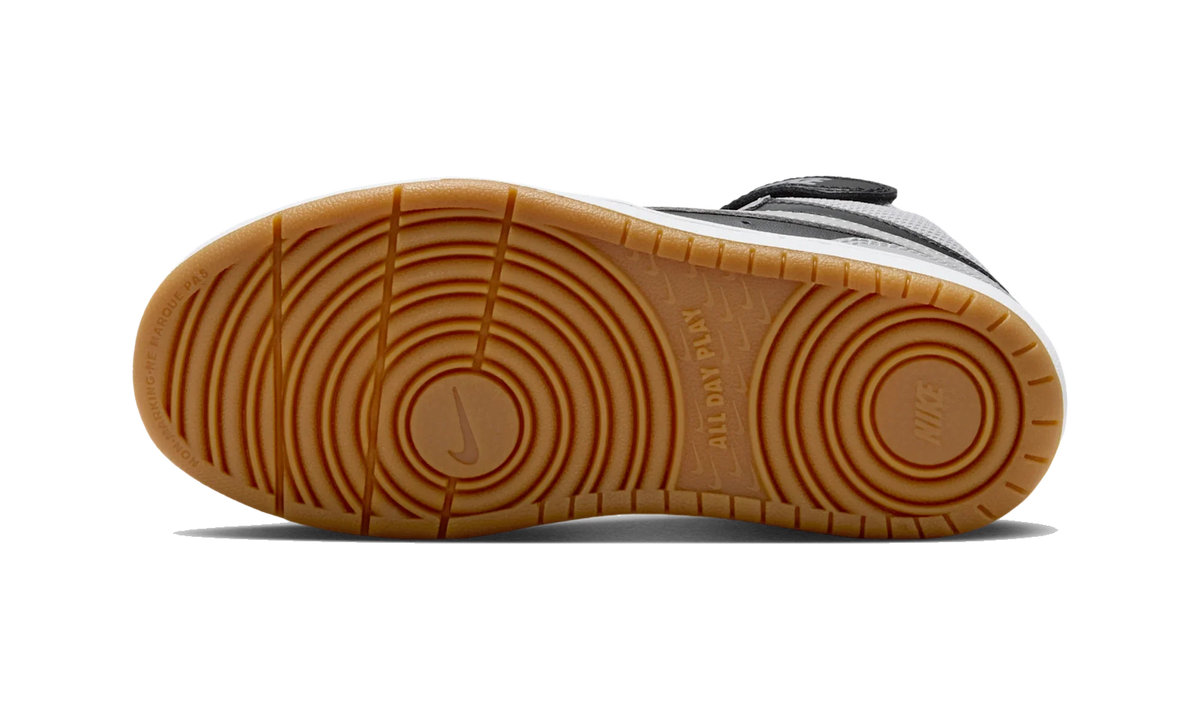 Overkicks - Nike Court Borough Mid 2 Black Light Smoke Grey Gum (PS) (CD7783-016) - imagen 3