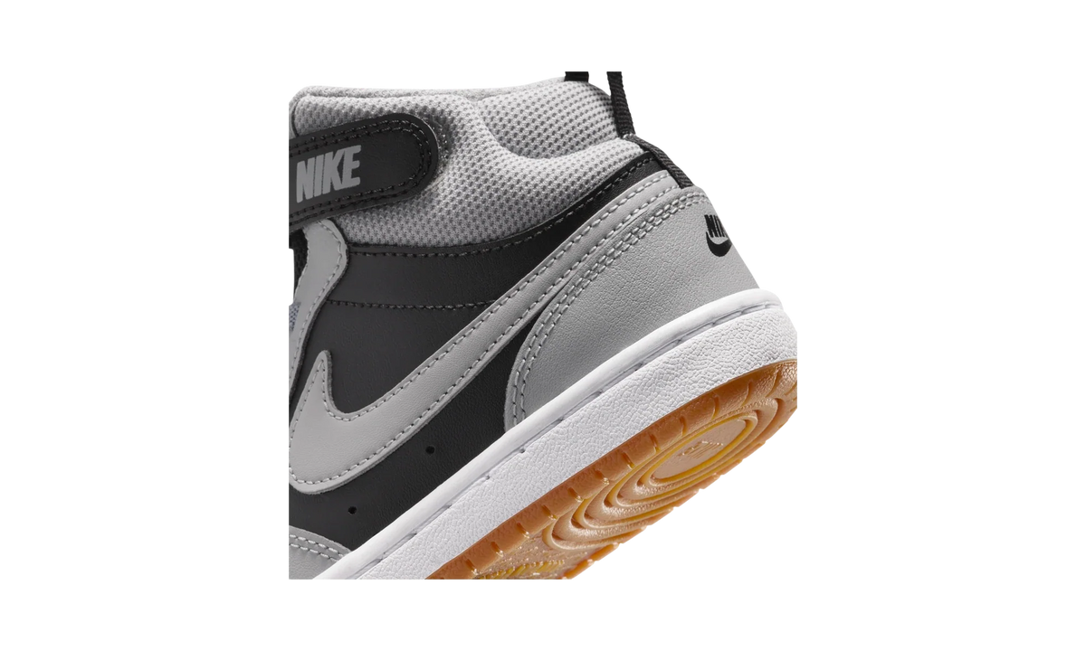 Overkicks - Nike Court Borough Mid 2 Black Light Smoke Grey Gum (PS) (CD7783-016) - imagen 8