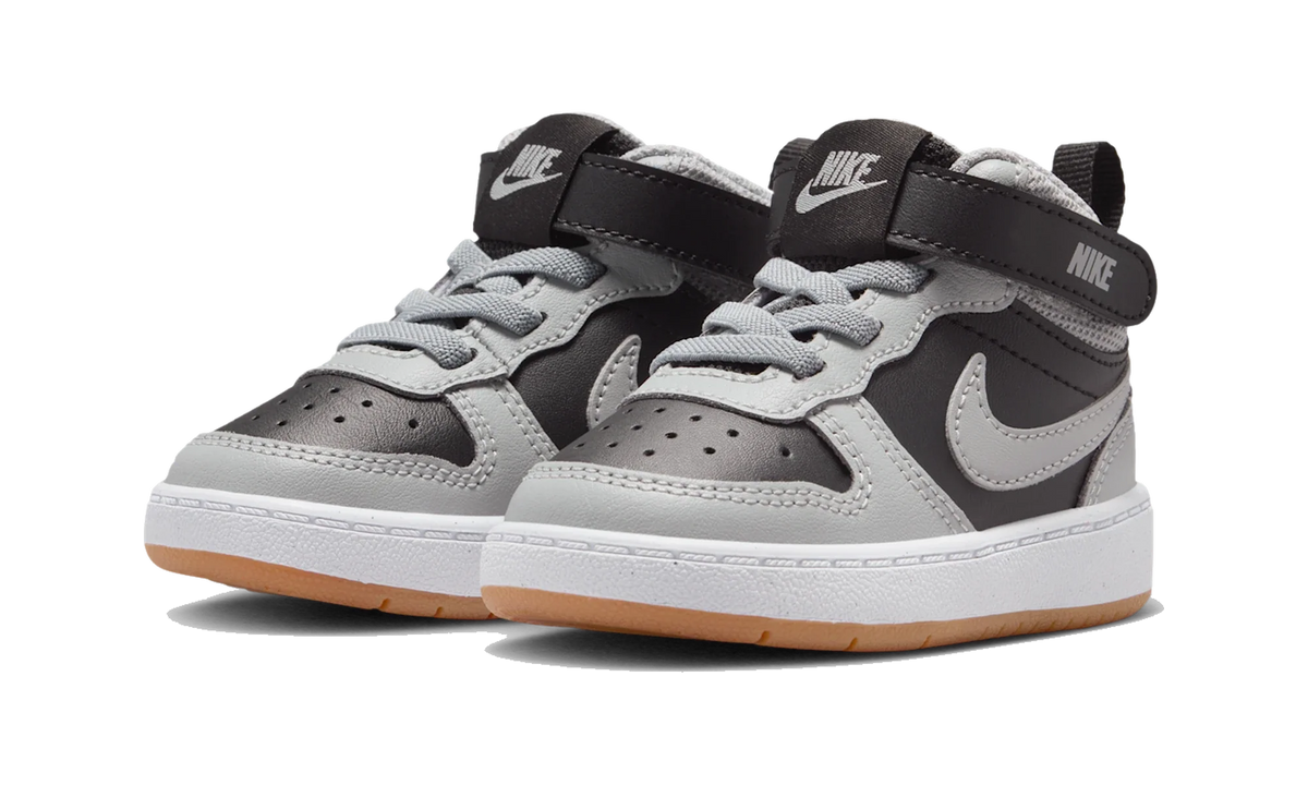 Overkicks - Nike Court Borough Mid 2 Black Light Smoke Grey Gum (TD) (CD7784-016) - imagen 2