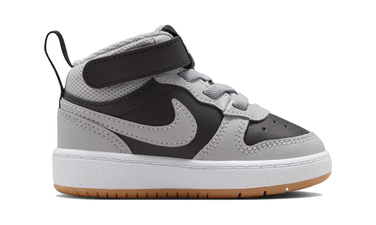Overkicks - Nike Court Borough Mid 2 Black Light Smoke Grey Gum (TD) (CD7784-016) - imagen 4