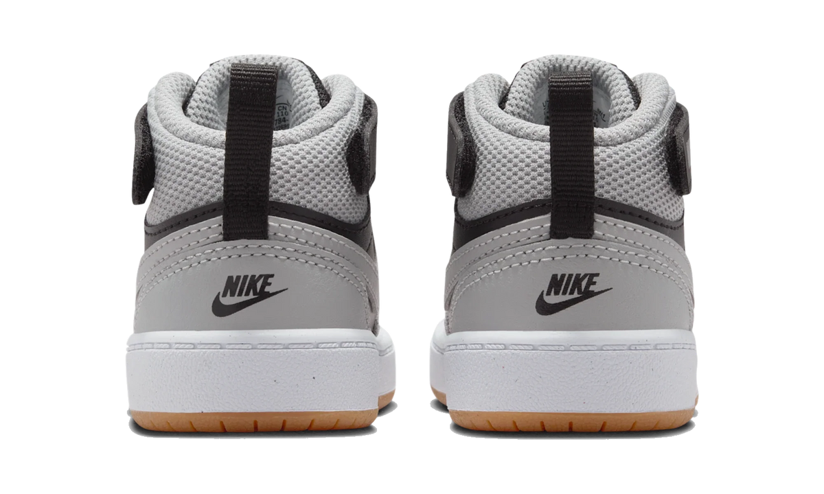 Overkicks - Nike Court Borough Mid 2 Black Light Smoke Grey Gum (TD) (CD7784-016) - imagen 6