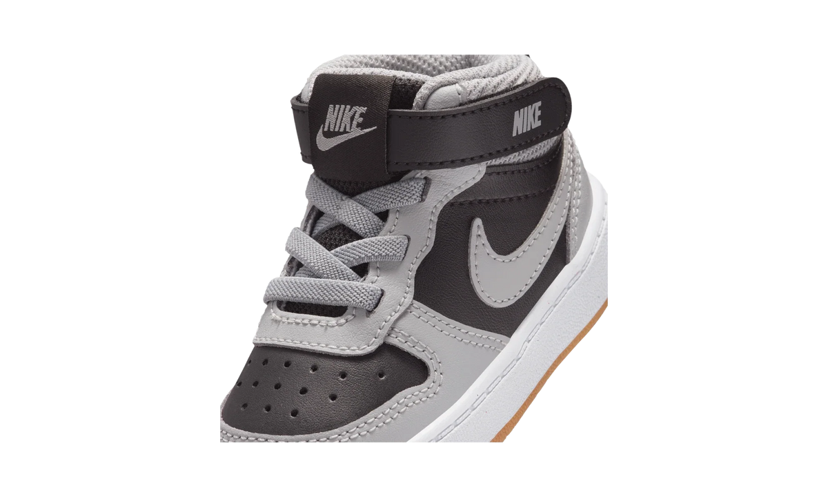 Overkicks - Nike Court Borough Mid 2 Black Light Smoke Grey Gum (TD) (CD7784-016) - imagen 7