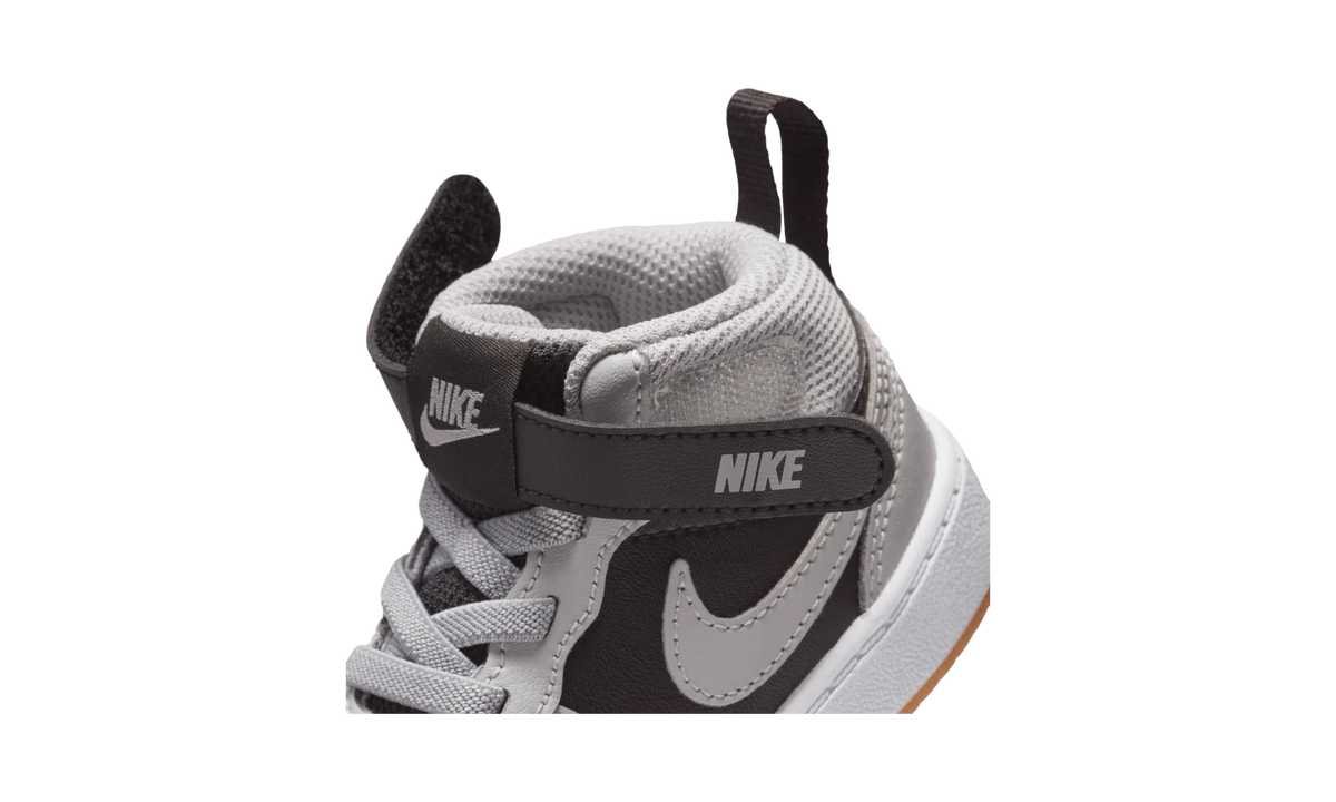 Overkicks - Nike Court Borough Mid 2 Black Light Smoke Grey Gum (TD) (CD7784-016) - imagen 8