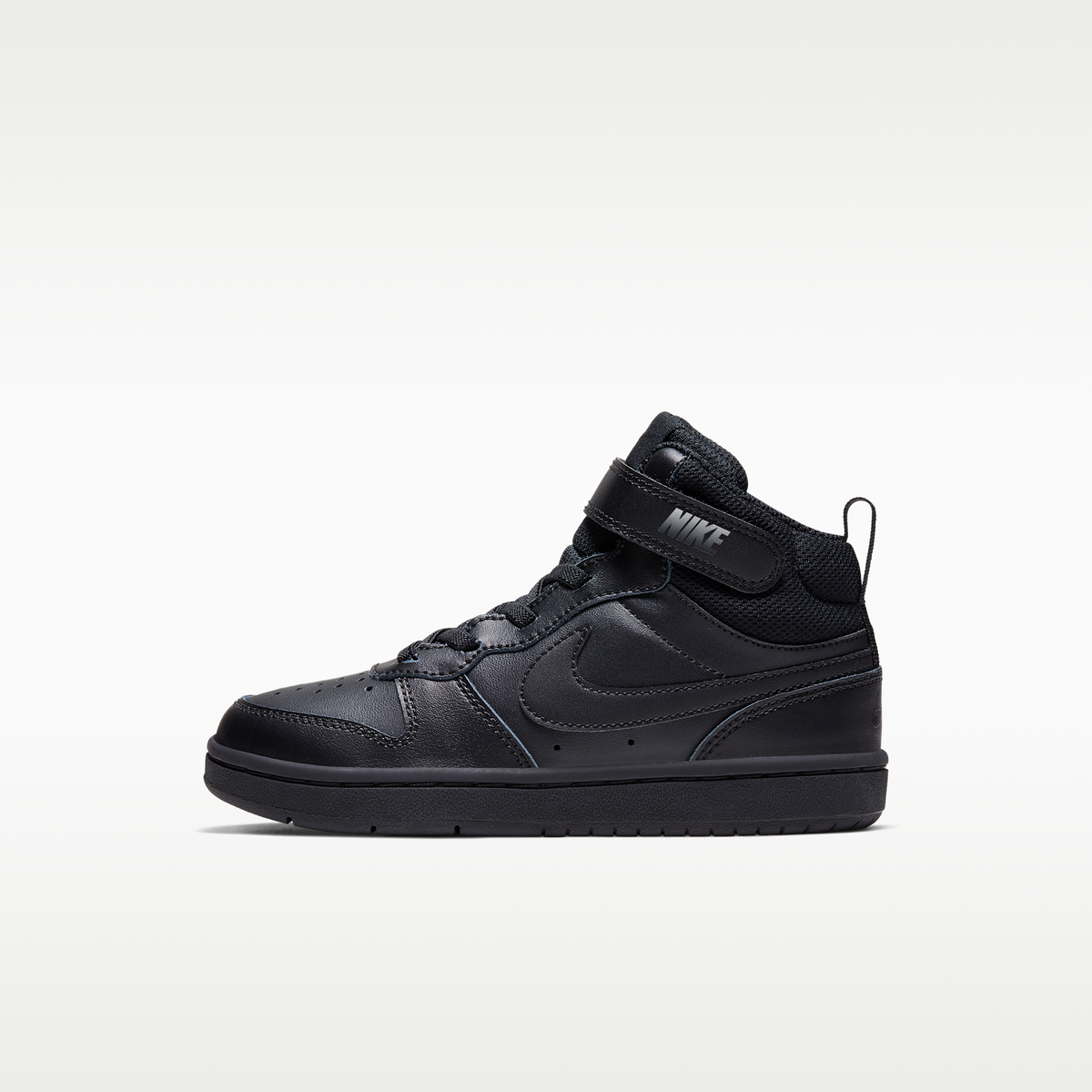 Overkicks - Nike Court Borough Mid 2 Black (PS) (CD7783-001) - vista lateral
