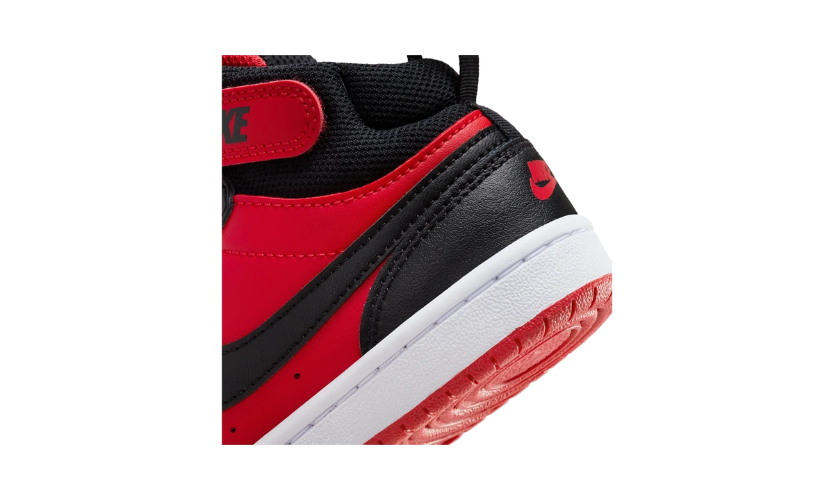 Overkicks - Nike Court Borough Mid 2 Black University Red (PS) (CD7783-602) - imagen 8