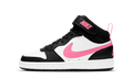 Nike Court Borough Mid 2 Black White Sunset Pulse (GS)